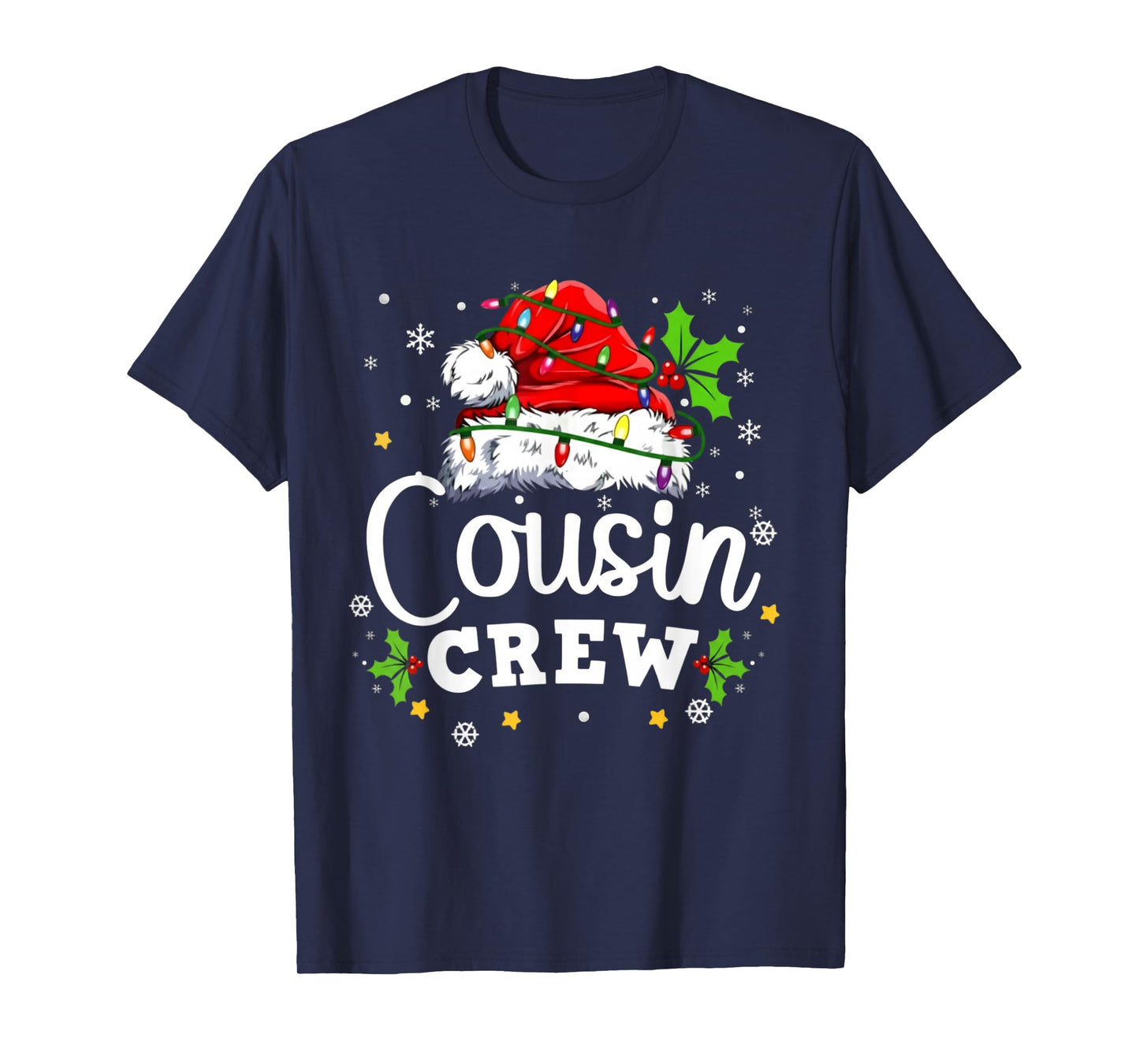 Christmas Cousin Crew 2025 Matching Xmas Family Pajama Pjs T-Shirt