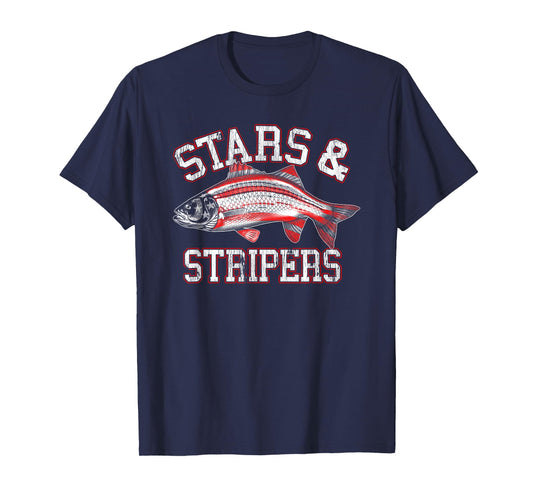 Stars & Stripers Fishing T-Shirt T-Shirt