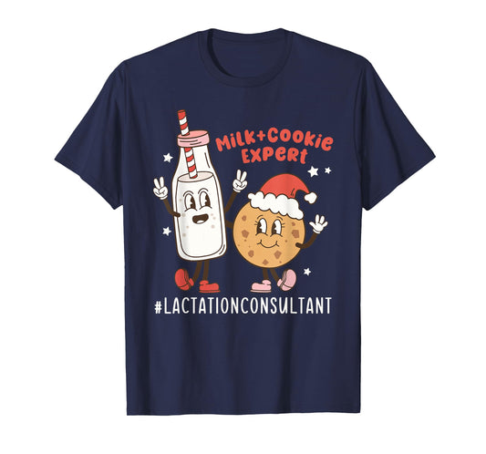 Christmas Lactation Consultant Breastfeeding Education IBCLC T-Shirt