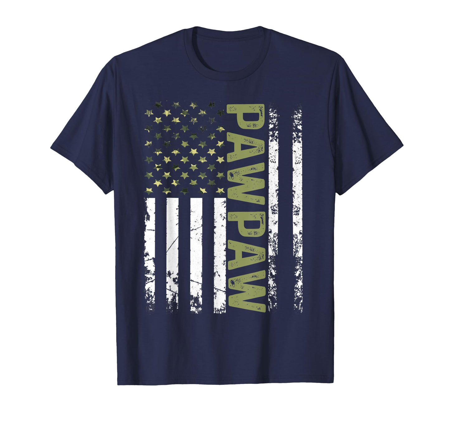 Cool Pawpaw American Patriotic USA Flag Father's Day T-Shirt for Men