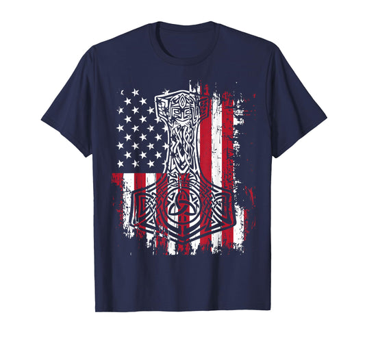 American Norse Mjolnir Viking Thors Hammer T-Shirt