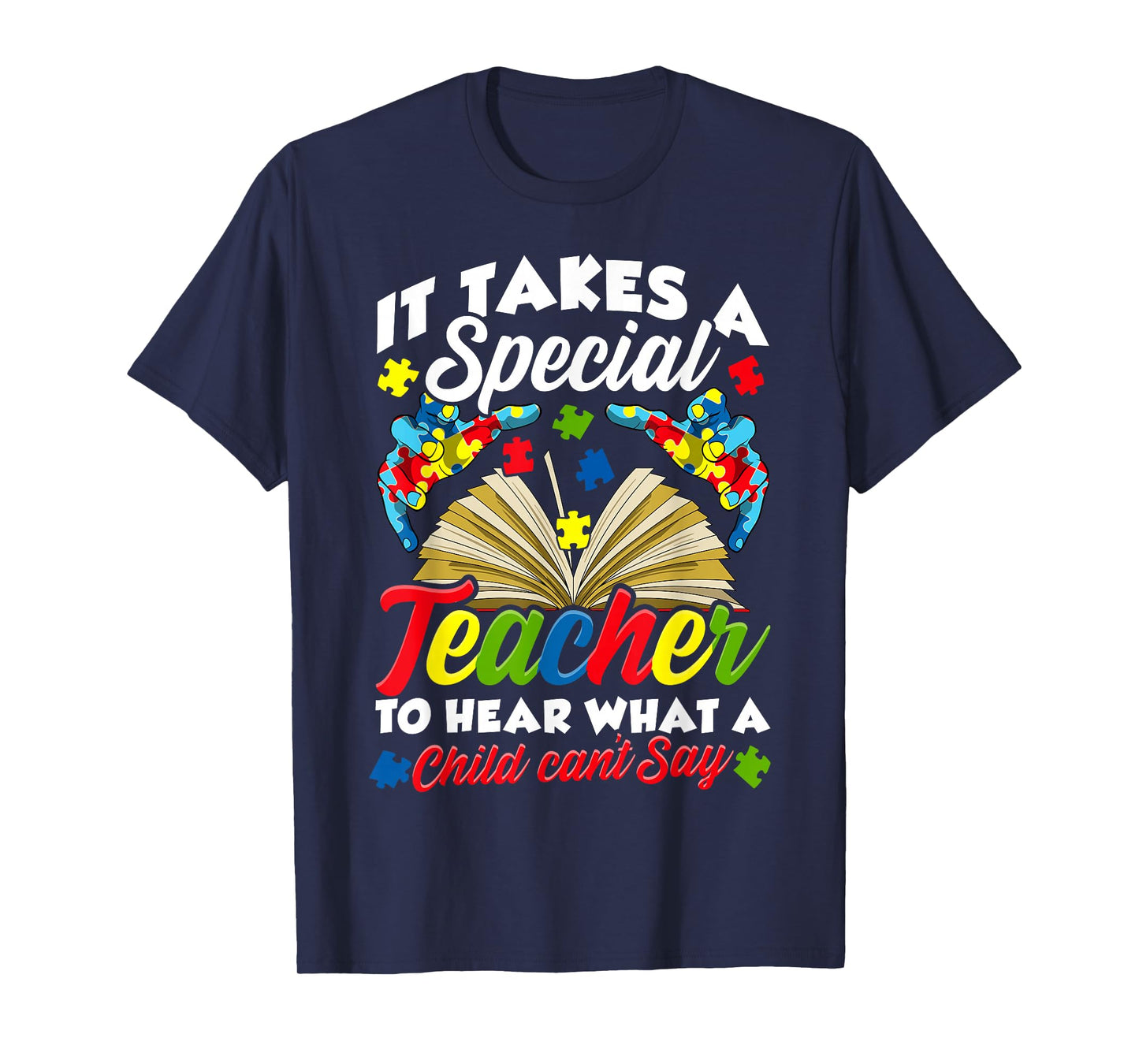 Autism Awareness Teacher Shirts It Takes A Special Teacher T-Shirt