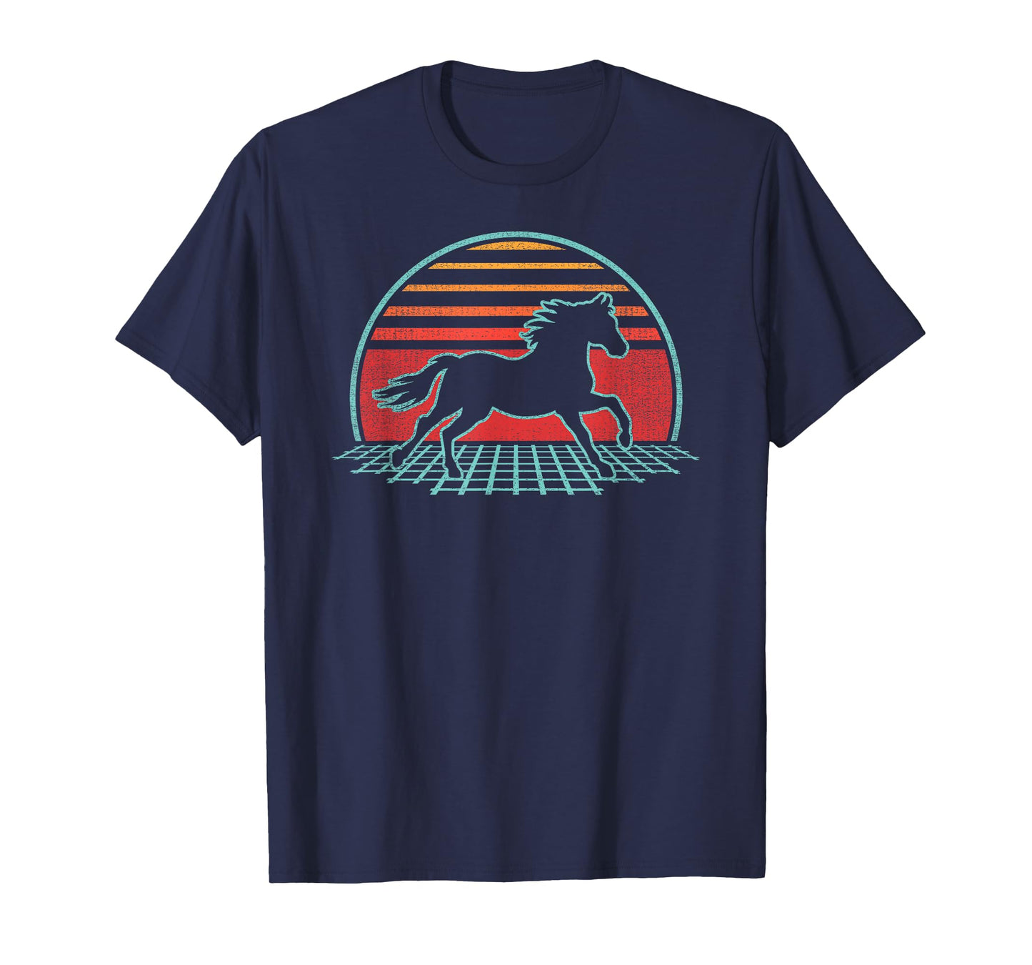 Horse Lover Animal Retro Vintage 80s Style T-Shirt