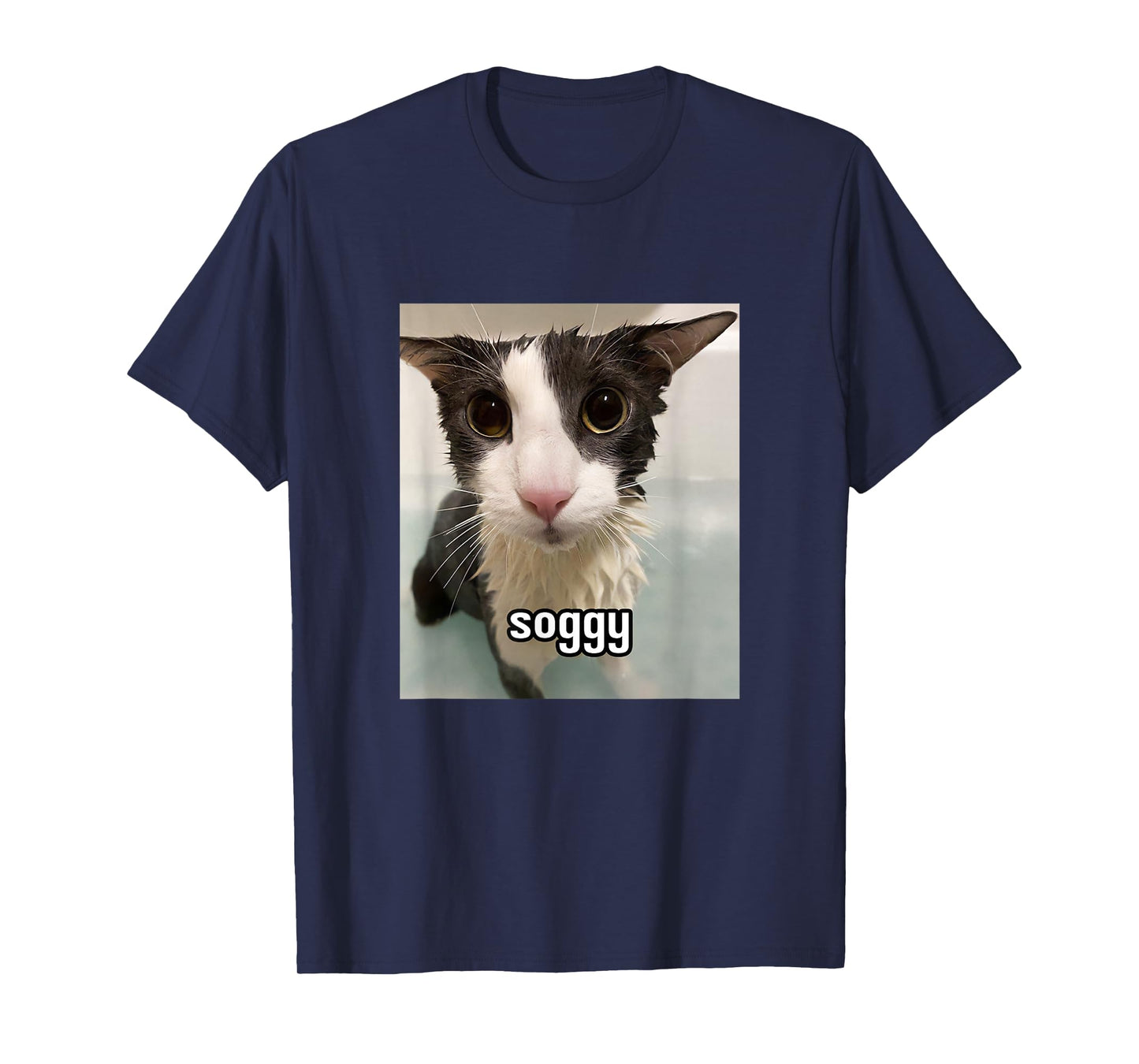 Silly Soggy Cat Meme T-Shirt