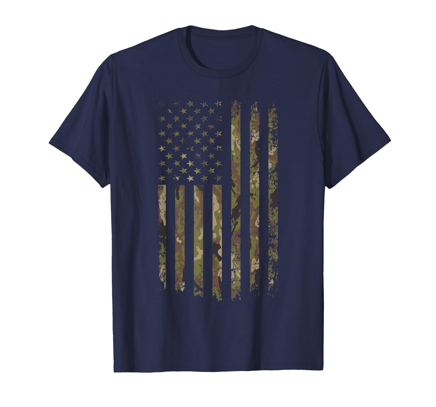 Camo American Flag USA Camouflage Men Boys Women Girls Kids T-Shirt