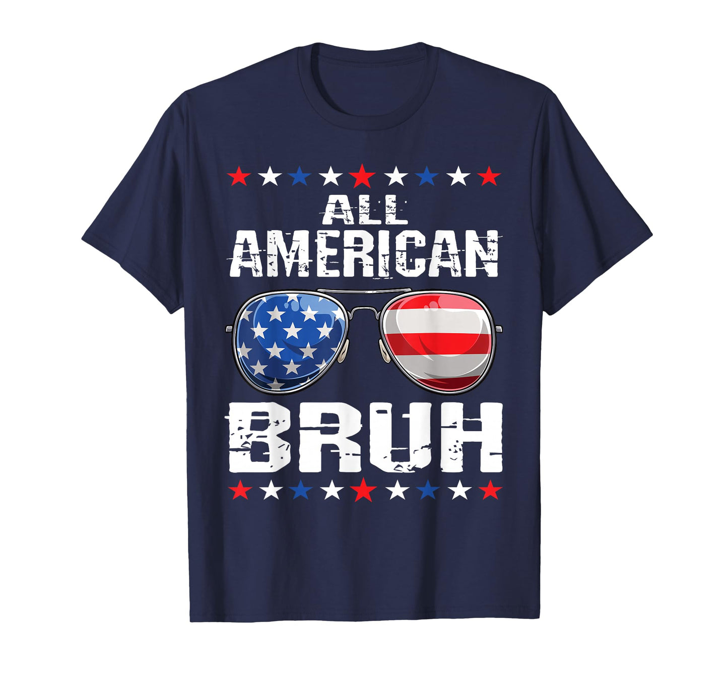 All American Bruh 4th Of July Boys Patriotic USA Teens Kids T-Shirt