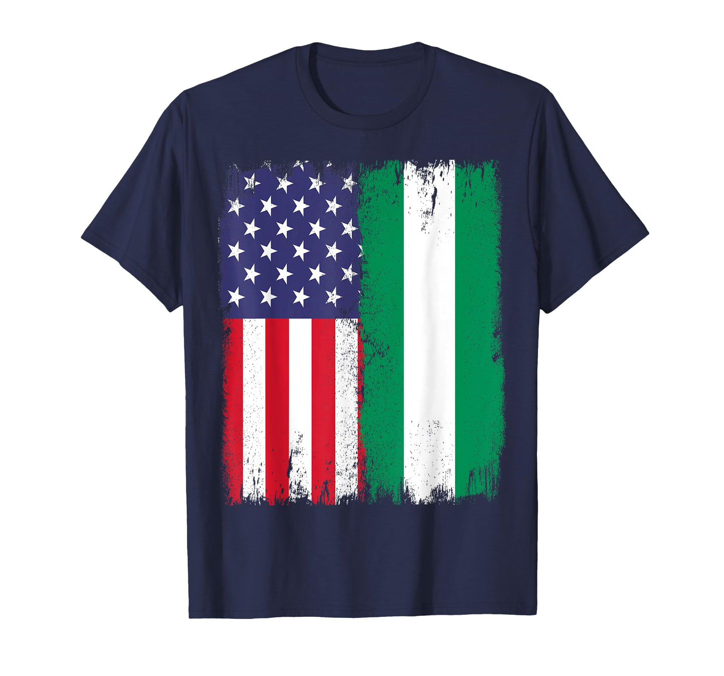 Nigeria Nigerian American Flag USA Nigeria African American T-Shirt