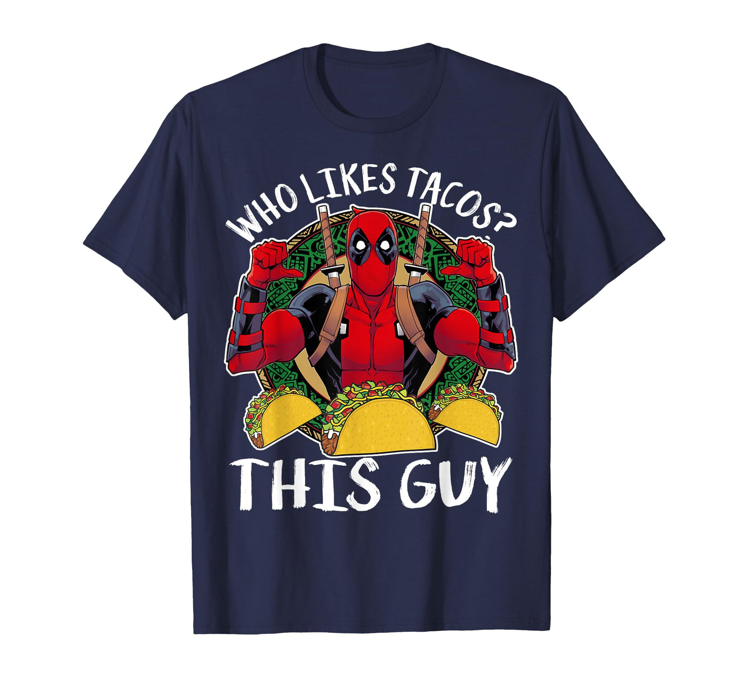 Marvel Deadpool Who Likes Tacos? This Guy Thumbs T-Shirt T-Shirt