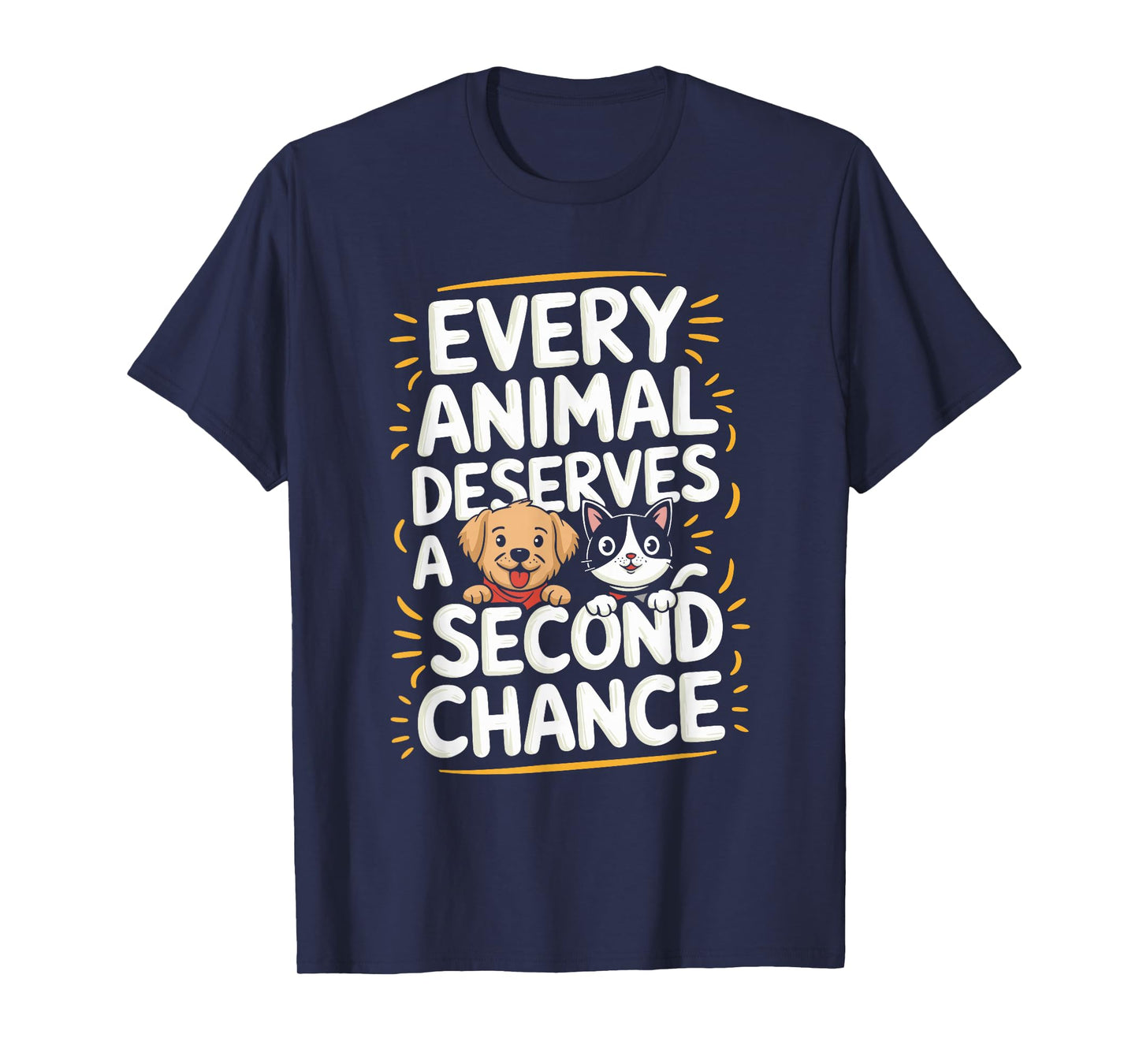 Animal Shelter Save Pet Design Dog and Cat Animal Rescue T-Shirt