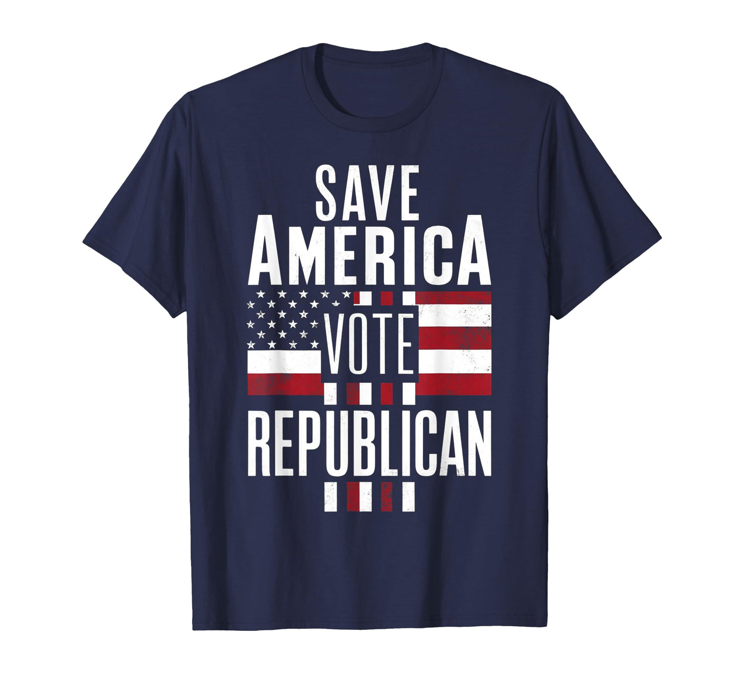 Save America Vote Republican US Flag Trump Vote Republican T-Shirt