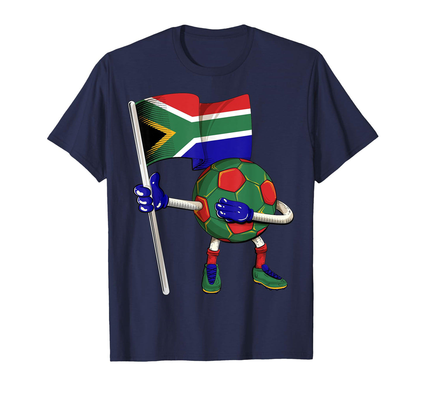South Africa Soccer Jersey Africa Flag Football Dab Funny T-Shirt