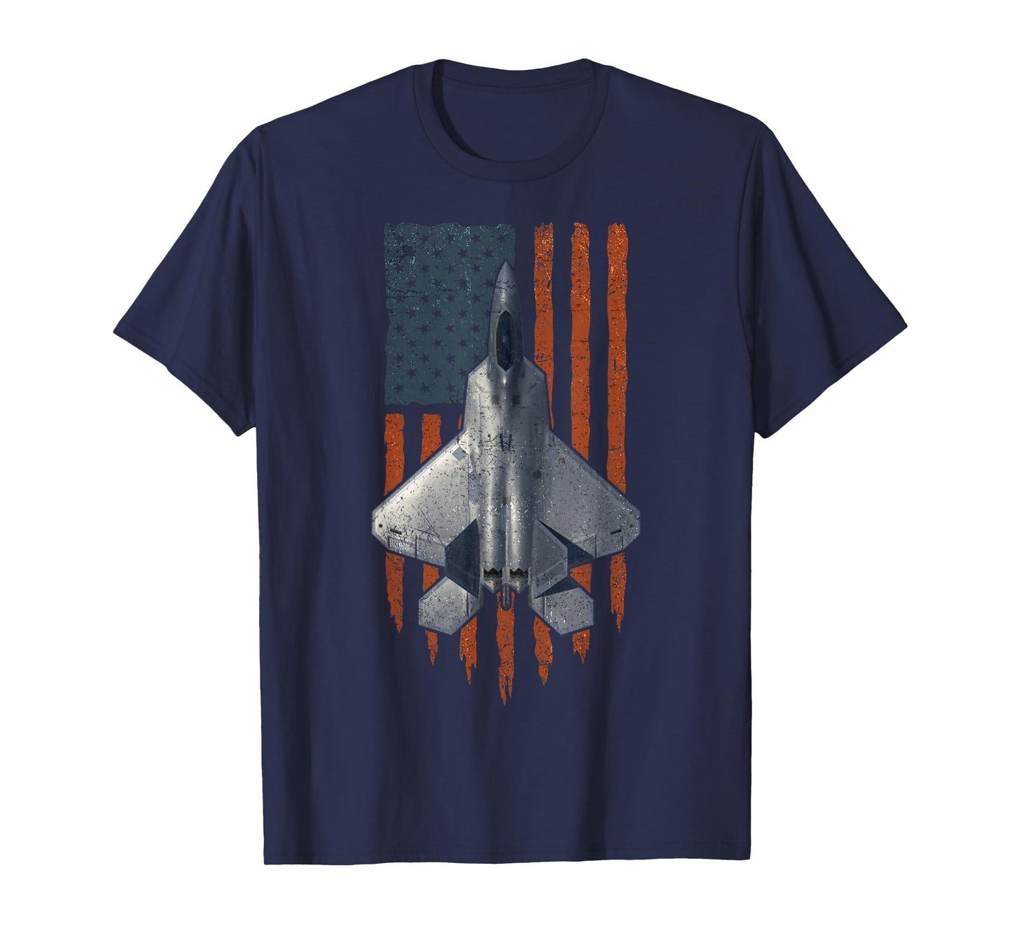 F-22 Raptor Funny USA Flag T-Shirt