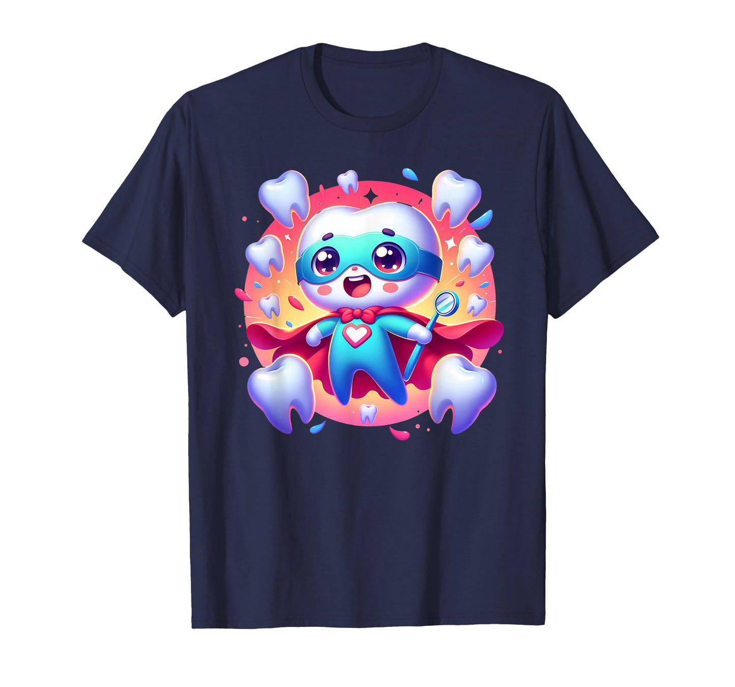 Cute Super Hero Dentist Superhero Tooth Doctor T-Shirt