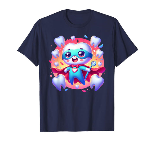 Cute Super Hero Dentist Superhero Tooth Doctor T-Shirt