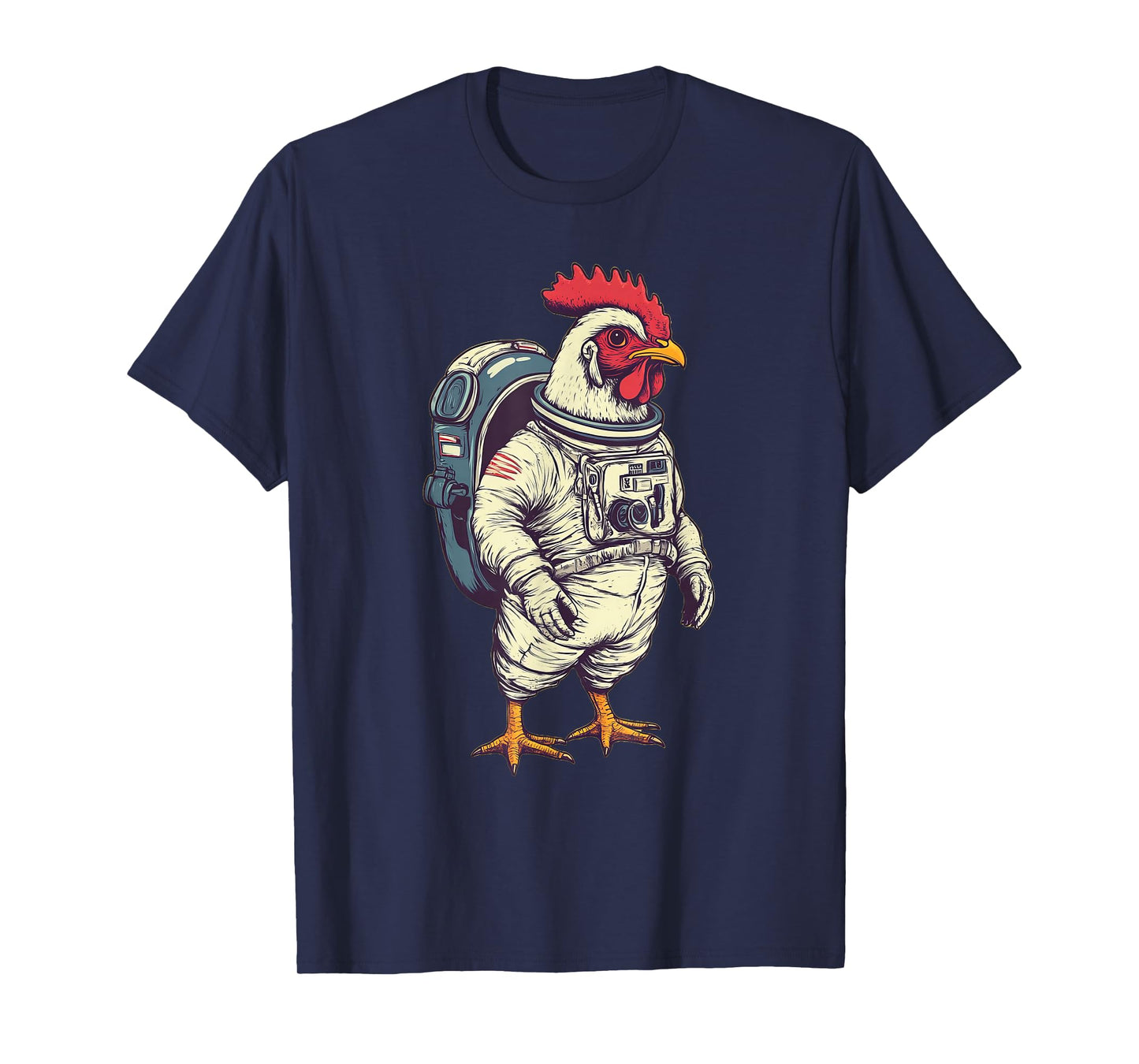 Astronaut Chicken Funny Chicken Lover T-Shirt