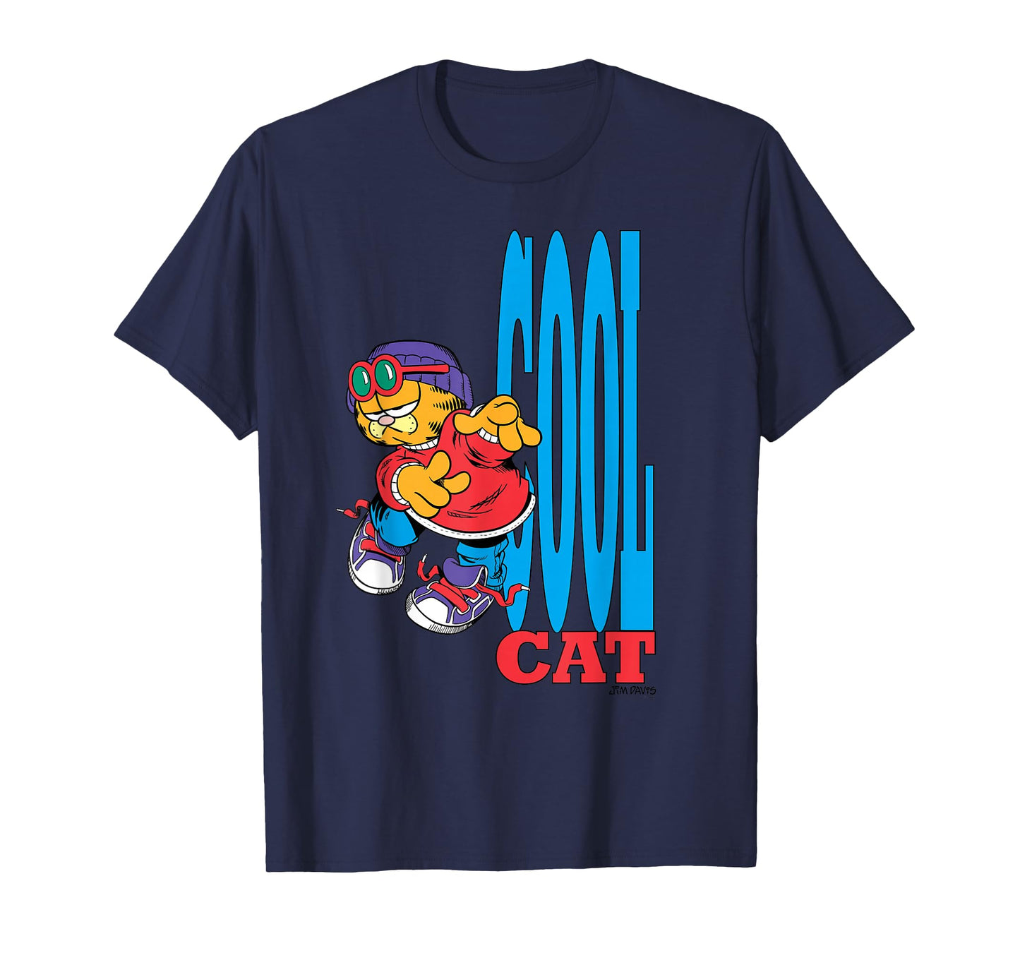 Garfield Cool Cat Retro 90's Cartoon Cat T-Shirt