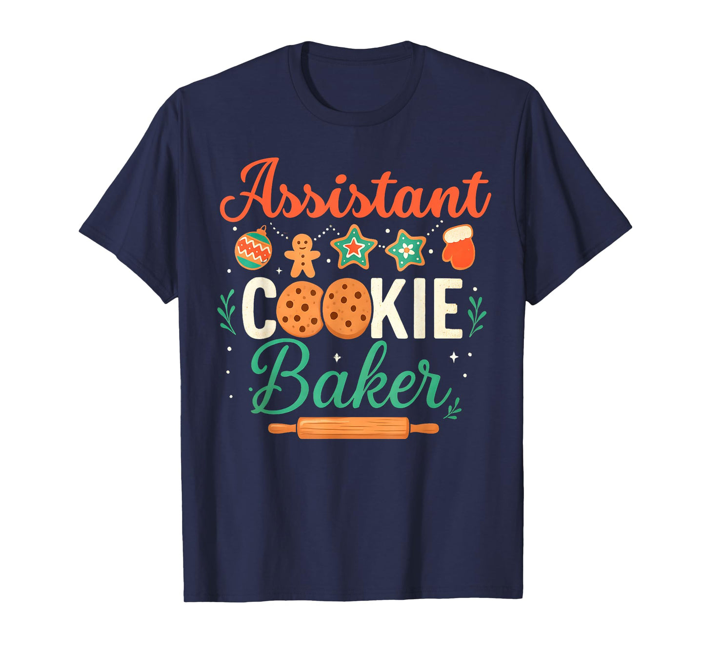 Assistant Cookie Baker Matching Holiday Baking Xmas Family T-Shirt