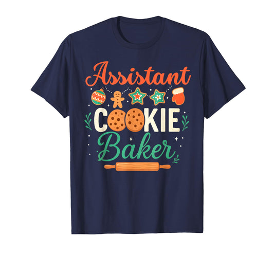 Assistant Cookie Baker Matching Holiday Baking Xmas Family T-Shirt