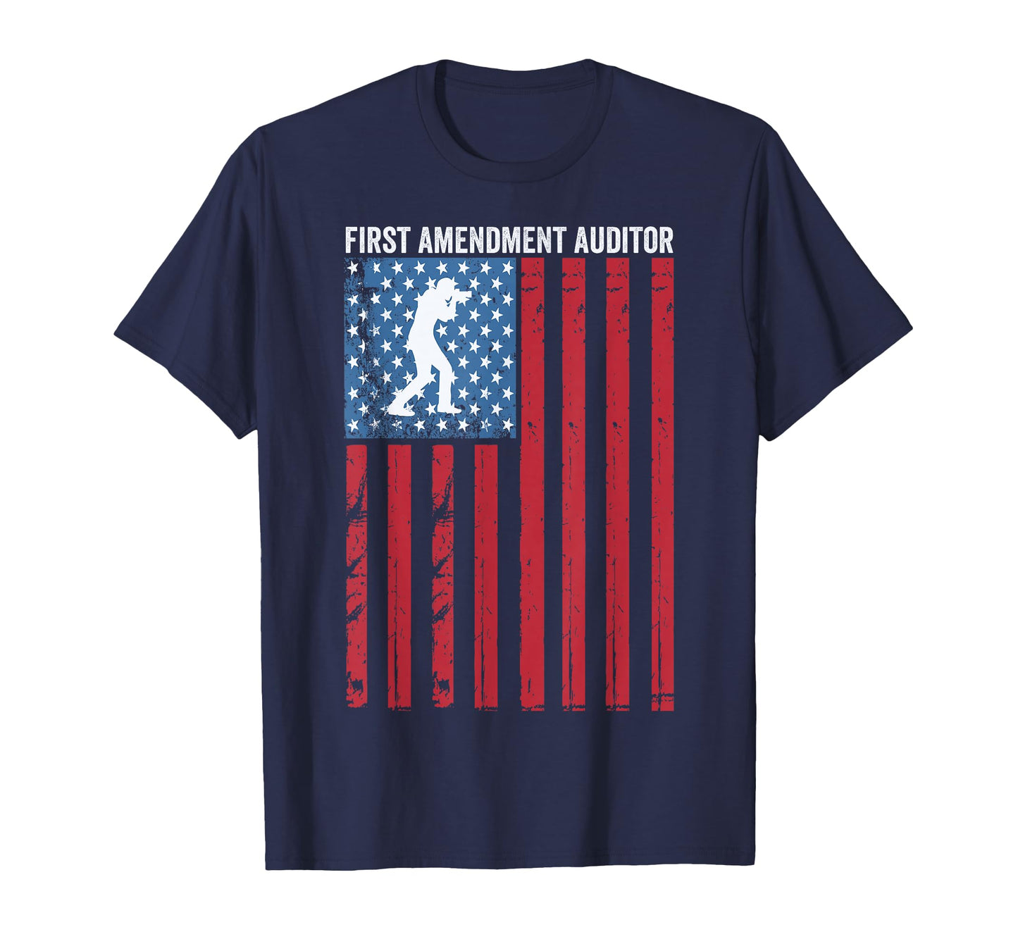 First Amendment Audit American Flag, First Amendment Auditor T-Shirt