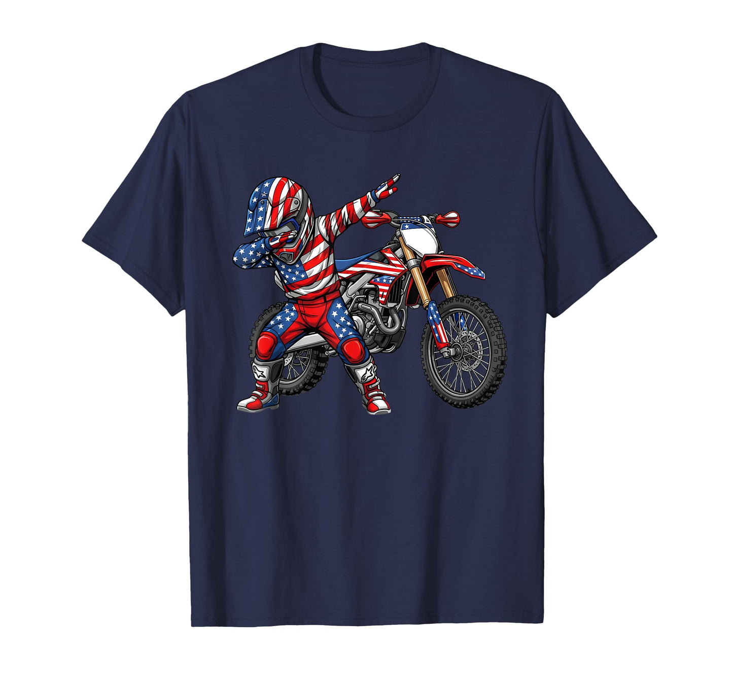 Dirt Bike Art Rider Motocross Motorcycle Dirtbike Boys T-Shirt