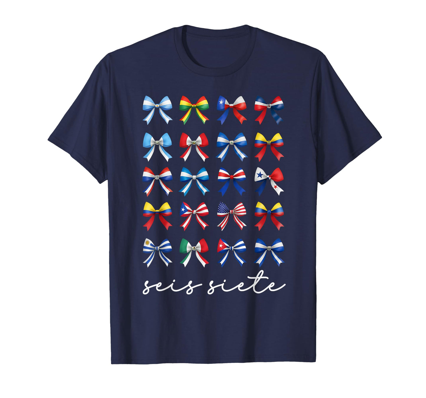 67 Meme SEIS Siete Six Seven Hispanic Funny Spanish Teacher T-Shirt