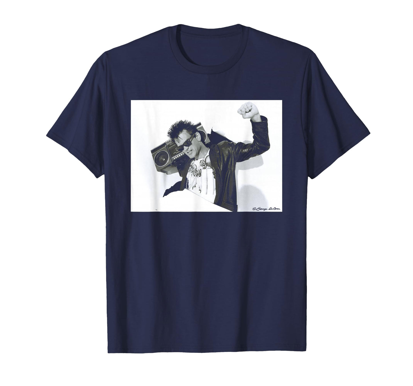 Rapper Dee Dee King of The Ramones by George DuBose T-Shirt