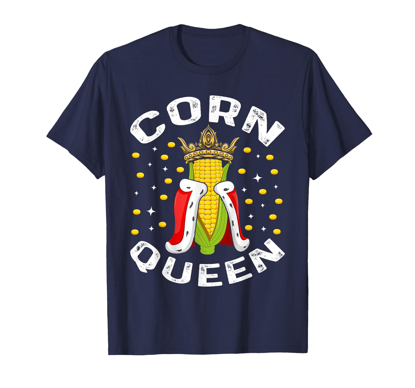 Cool Corn Queen For Women Girls Food Farming Corn Cob Farmer T-Shirt