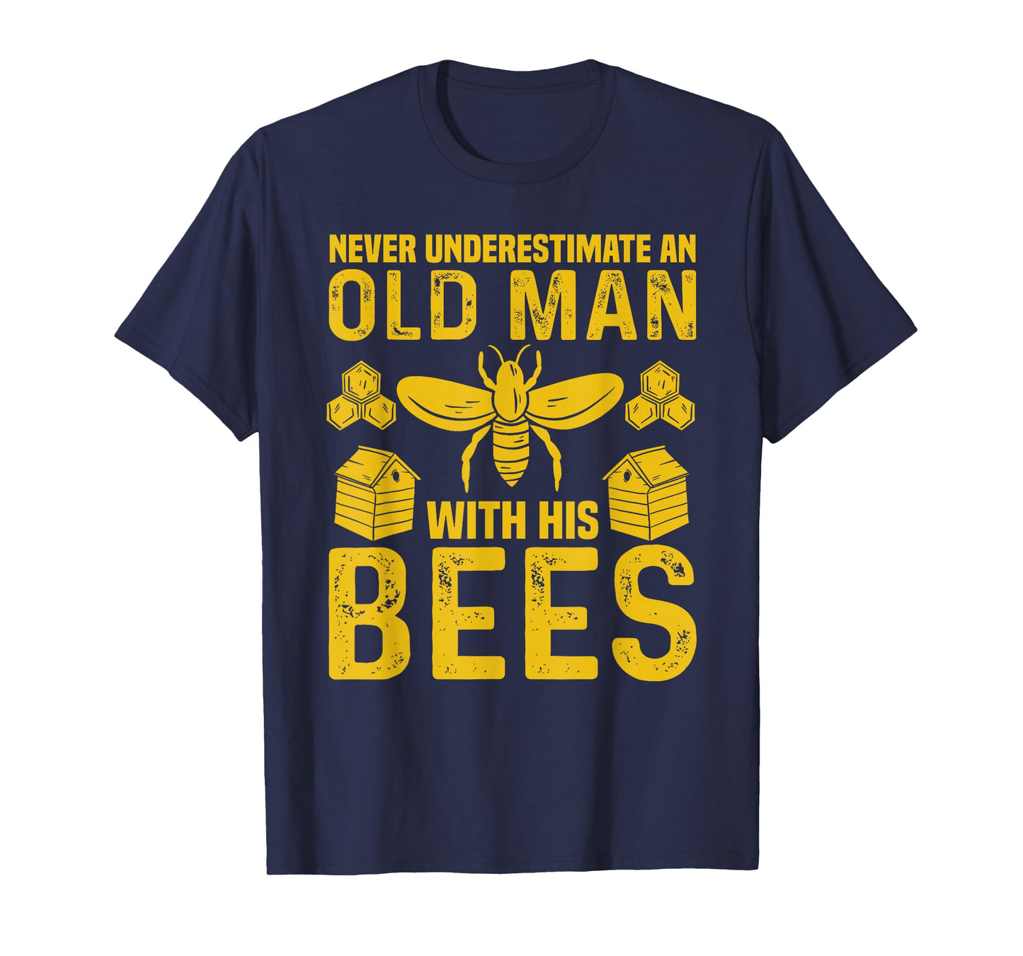 Apiary Bee Keeper an Old Man with His Bees Beekeeping T-Shirt