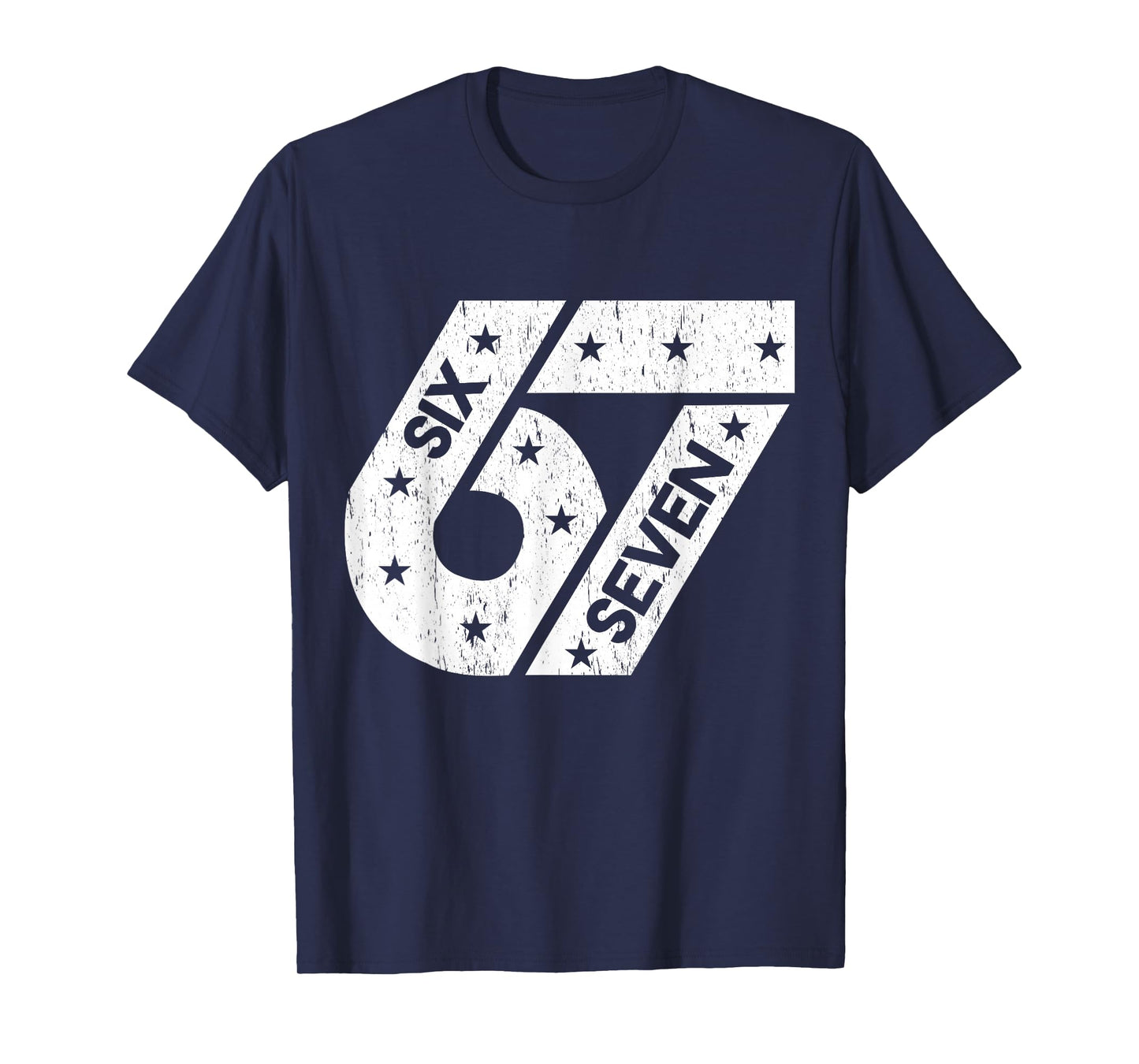 Funny Six Seven 6 7 Meme Gen Alpha Slang Costume Matching T-Shirt