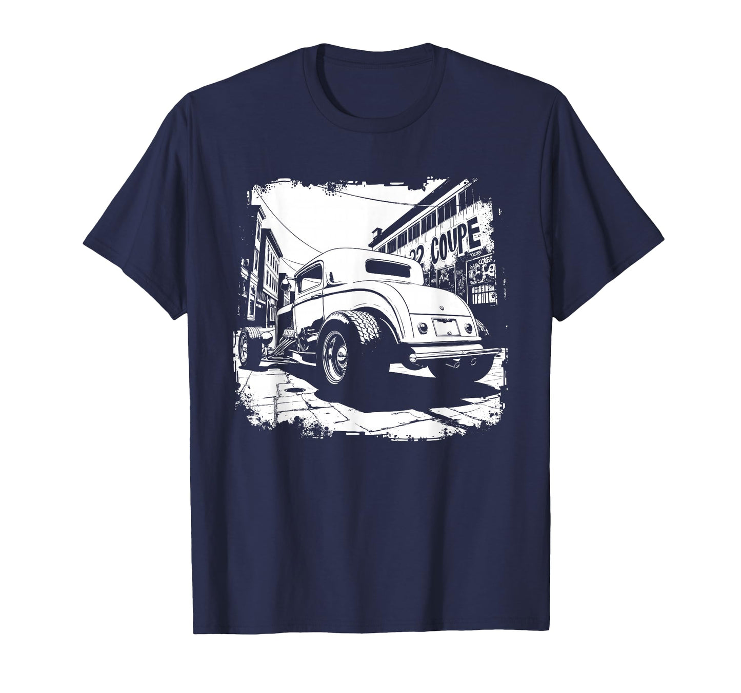 32 Deuce Coupe Silhouette 3 Window Deuce Coupe Hot Rod T-Shirt
