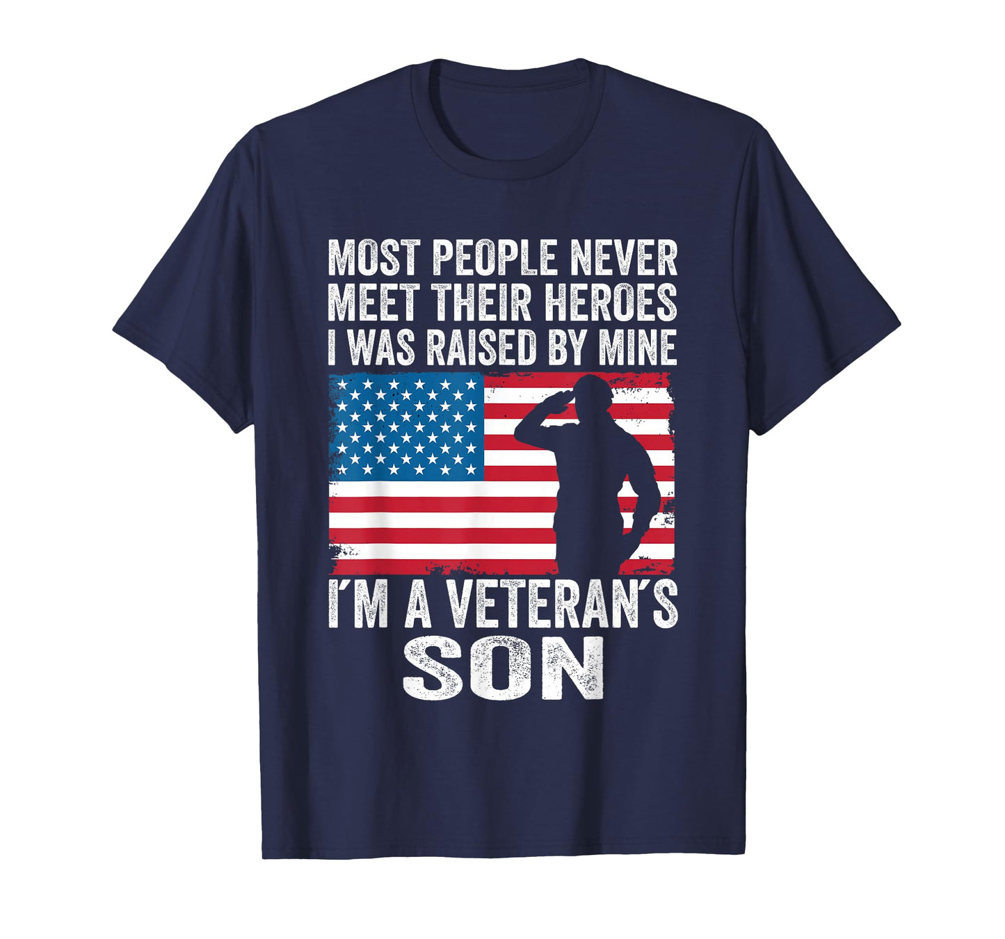 American Proud Veteran Son Veterans Day Memorial Day T-Shirt