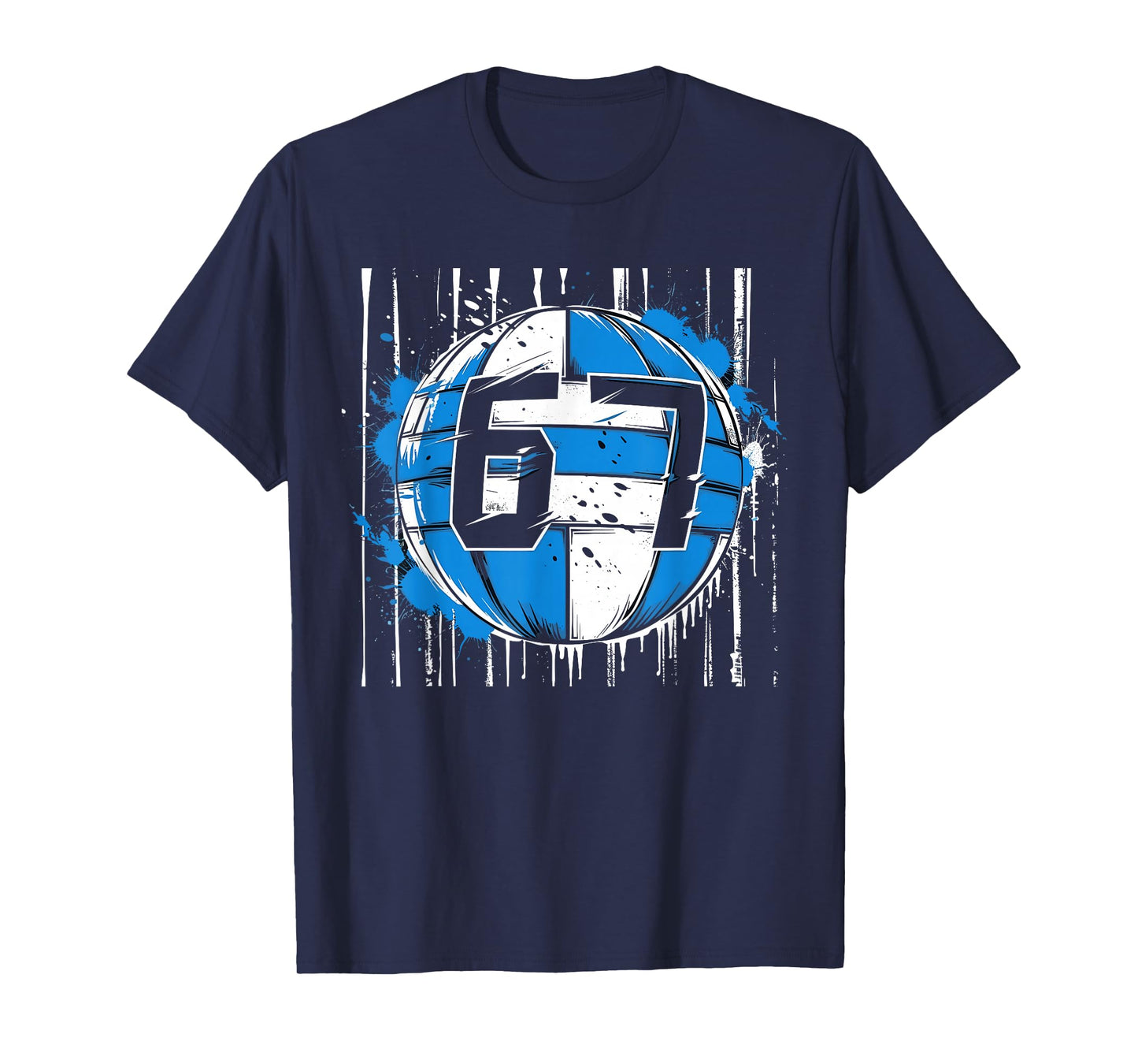 Volleyball 67 Six Seven Alpha Slang 6 7 Meme Kids Teachers T-Shirt
