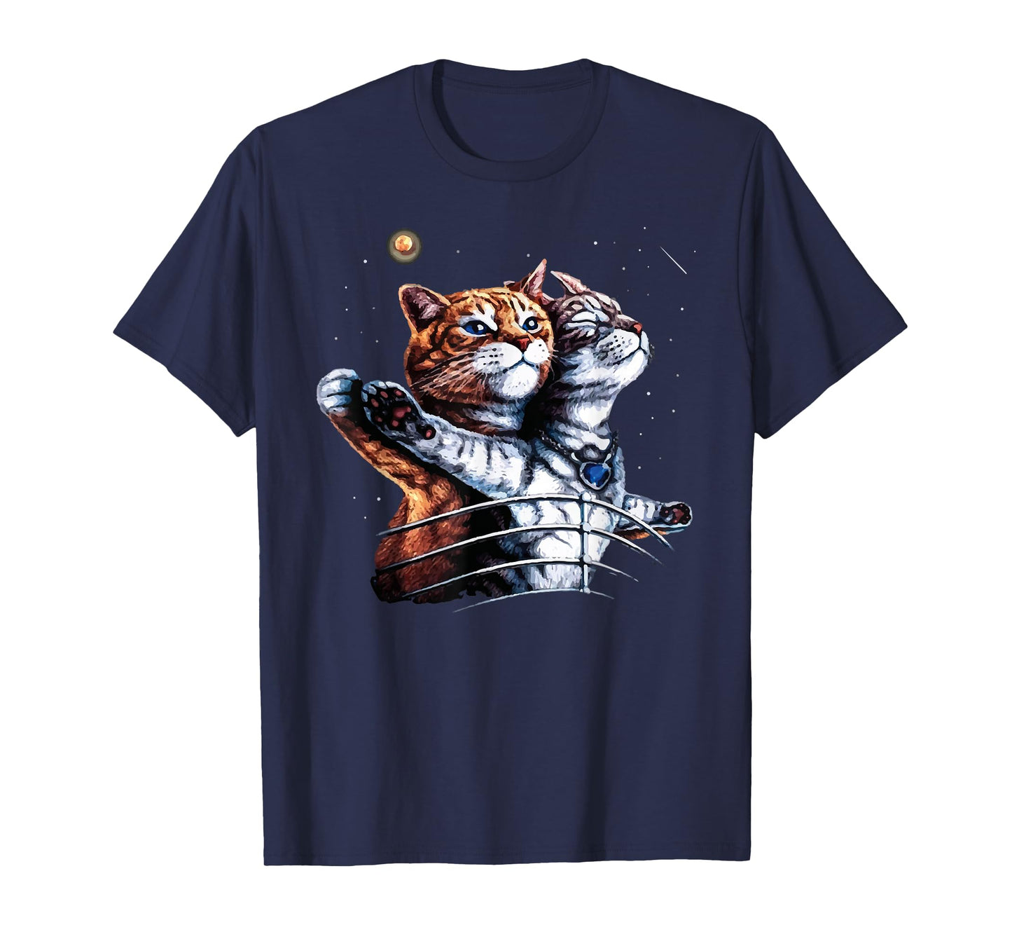Titanic Cat Vintage Kitten In Space Galaxy Lovers Funny T-Shirt