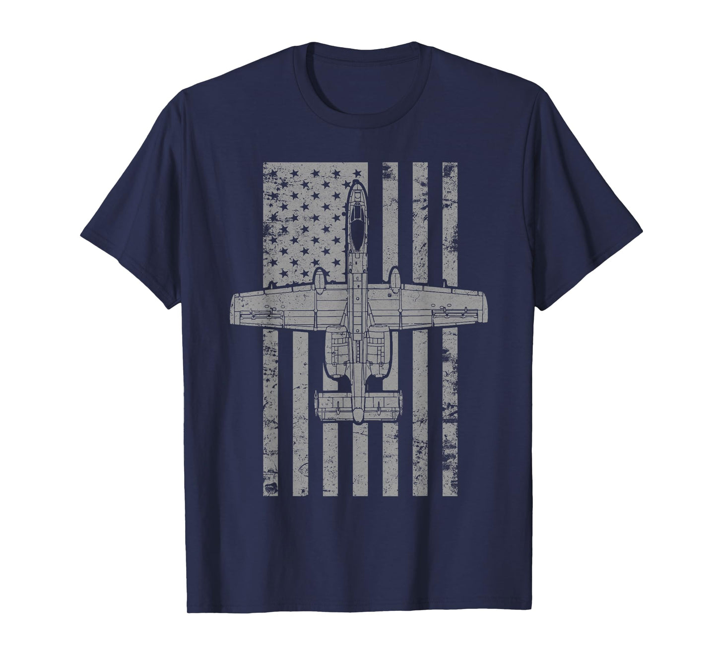 A-10 Thunderbolt II "Warthog" Vintage Flag Airplane T-Shirt T-Shirt