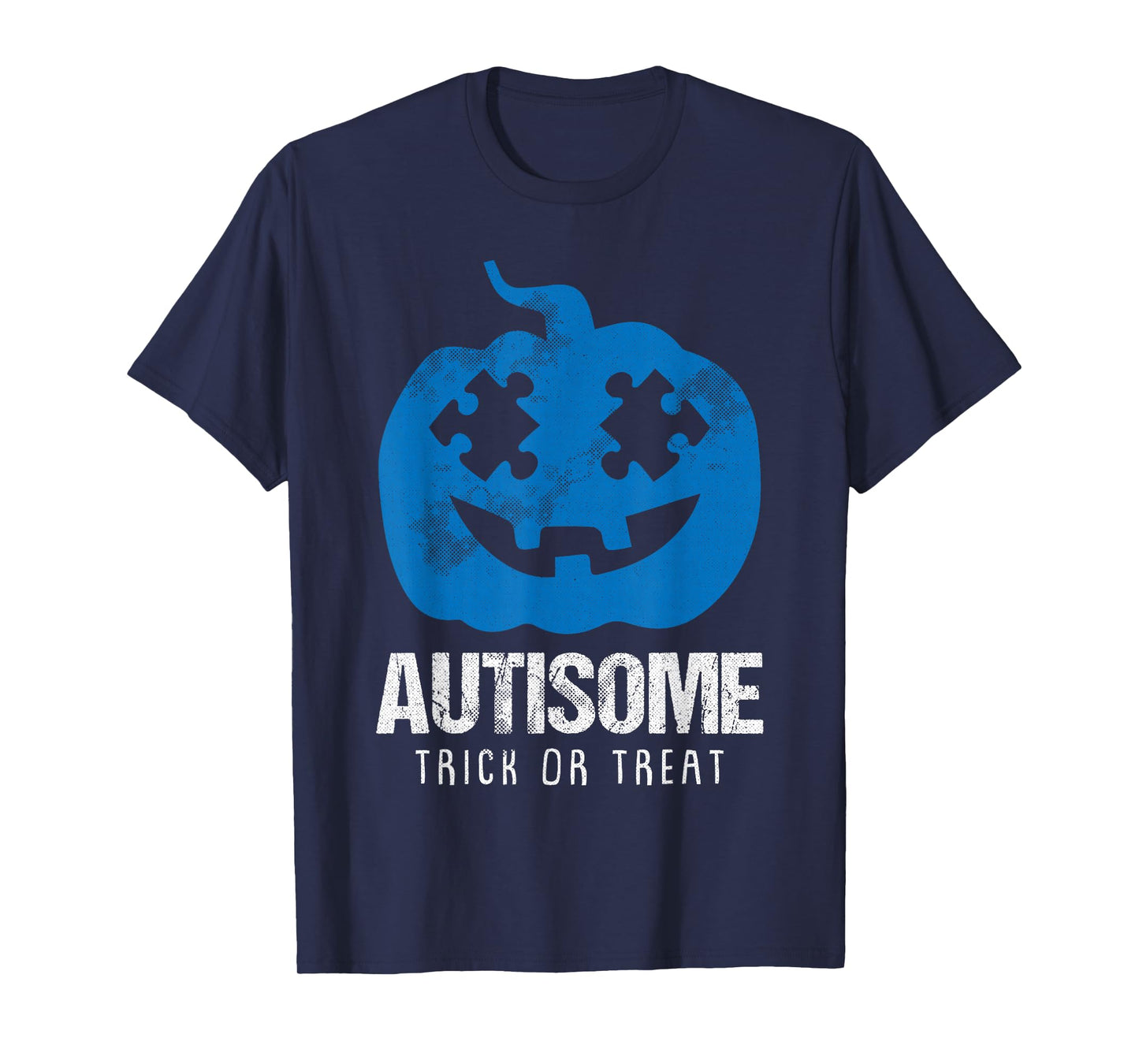 Autisome Lazy DIY Halloween Costume Autism Trick Or Treat T-Shirt
