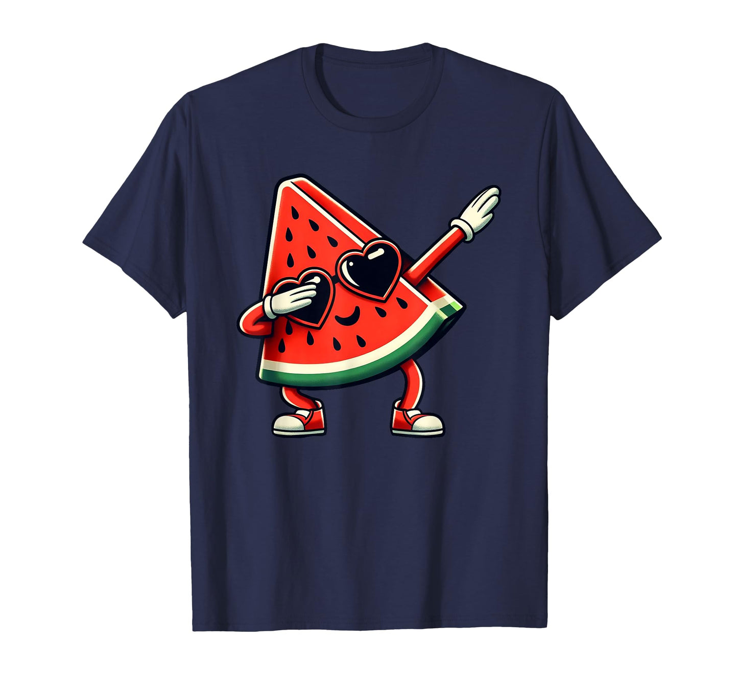 Dabbing Watermelon Kawaii Dab Summer Fruit Melon Lover T-Shirt
