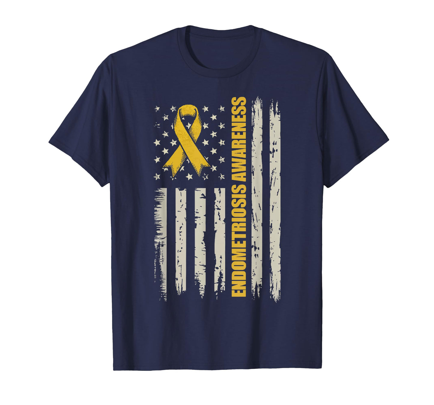 Endometriosis Awareness USA Flag T-Shirt