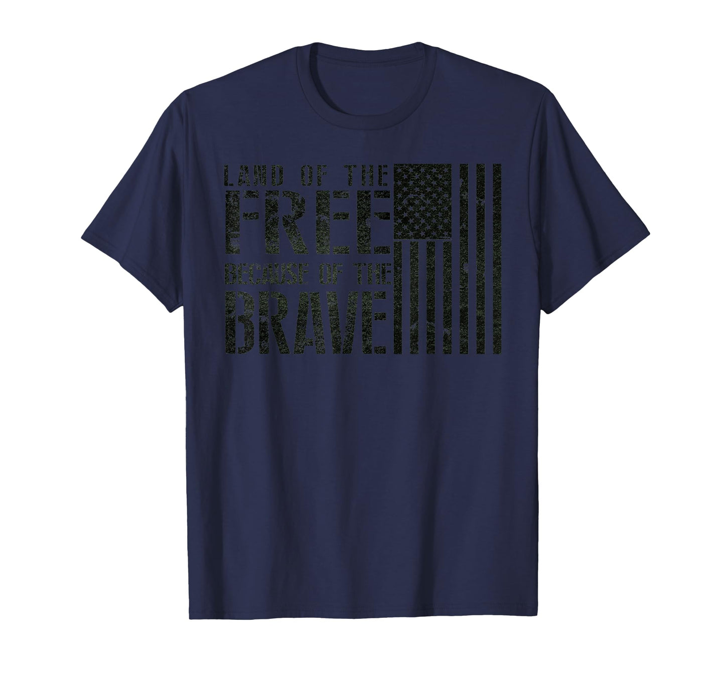 Land of The Free, Because of The Brave Memorial Day T-Shirt T-Shirt