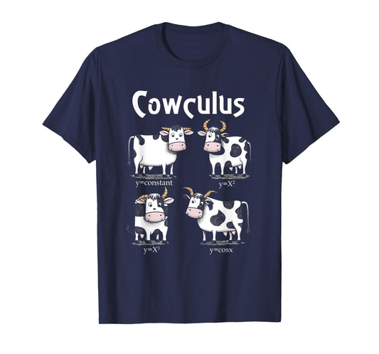 Cowculus Math Cows Funny Calculus Nerd Farming Mathematic T-Shirt