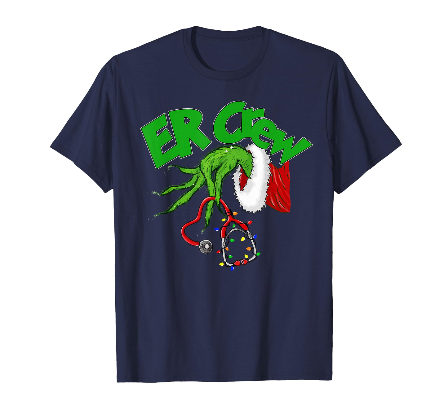 Cute Emergency Department Funny ER Nurse Christmas T-Shirt