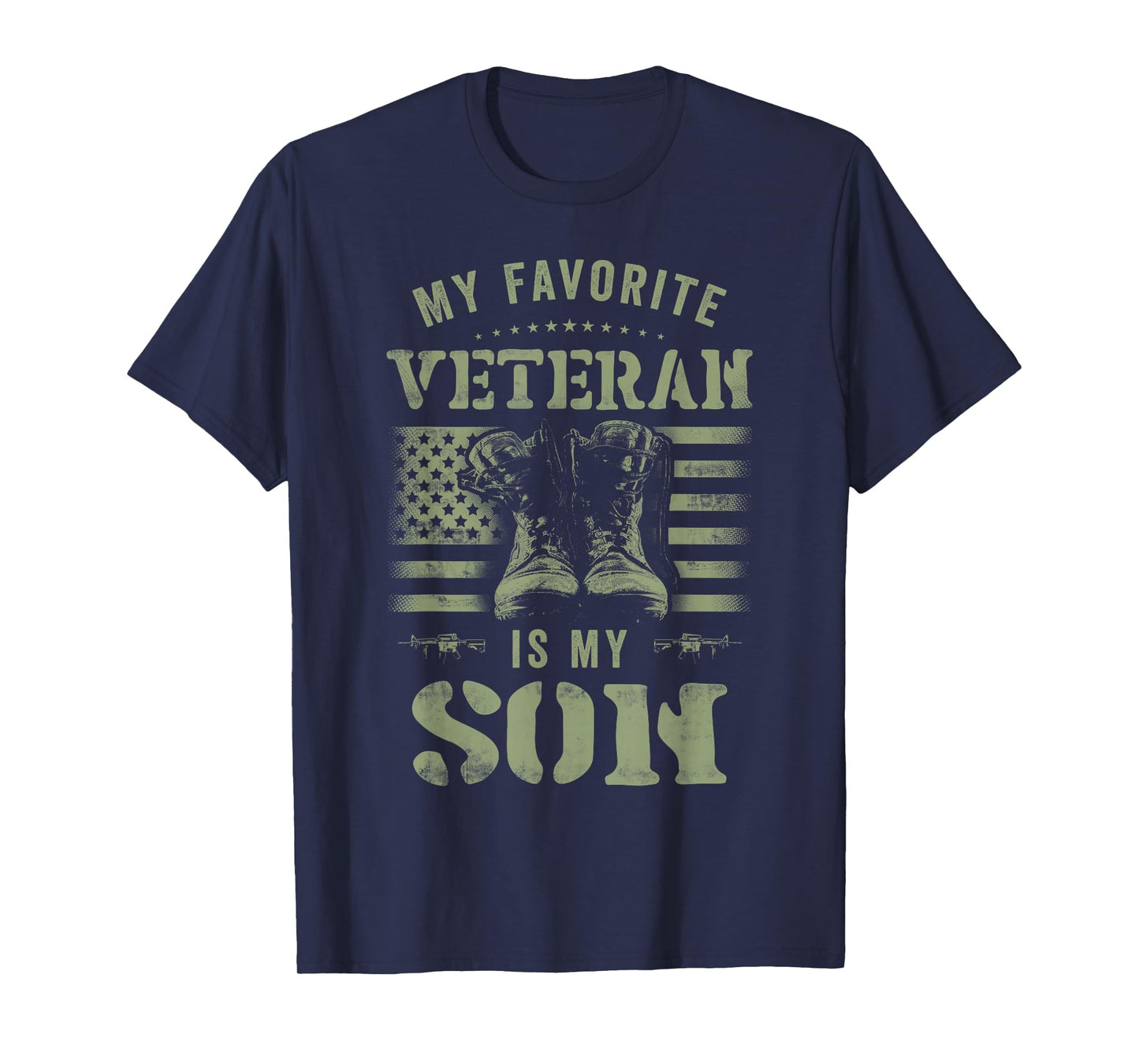 My Favorite Veteran Is My Son Funny Veterans Day T-Shirt
