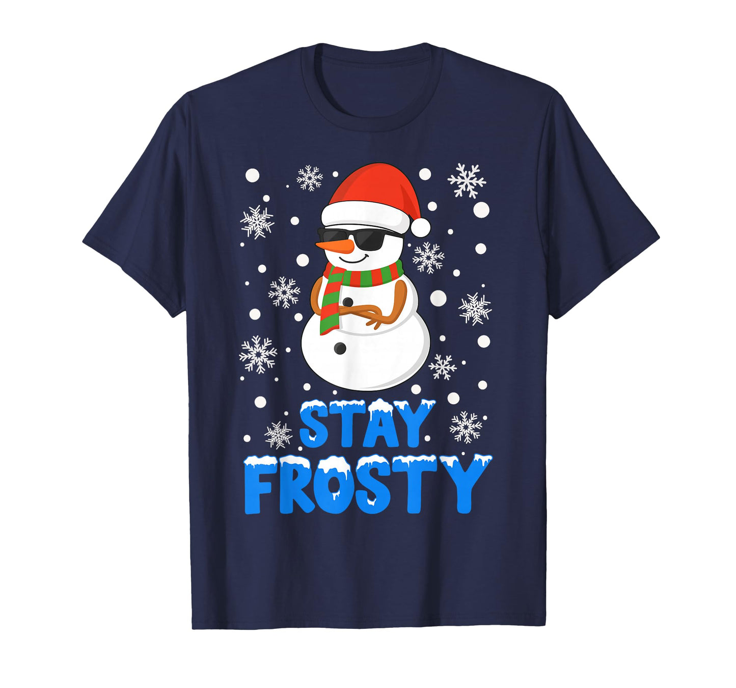 Christmas Tee Funny Frosty Xmas Cool Snowman Women Men Teens T-Shirt