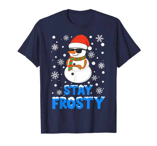 Christmas Tee Funny Frosty Xmas Cool Snowman Women Men Teens T-Shirt