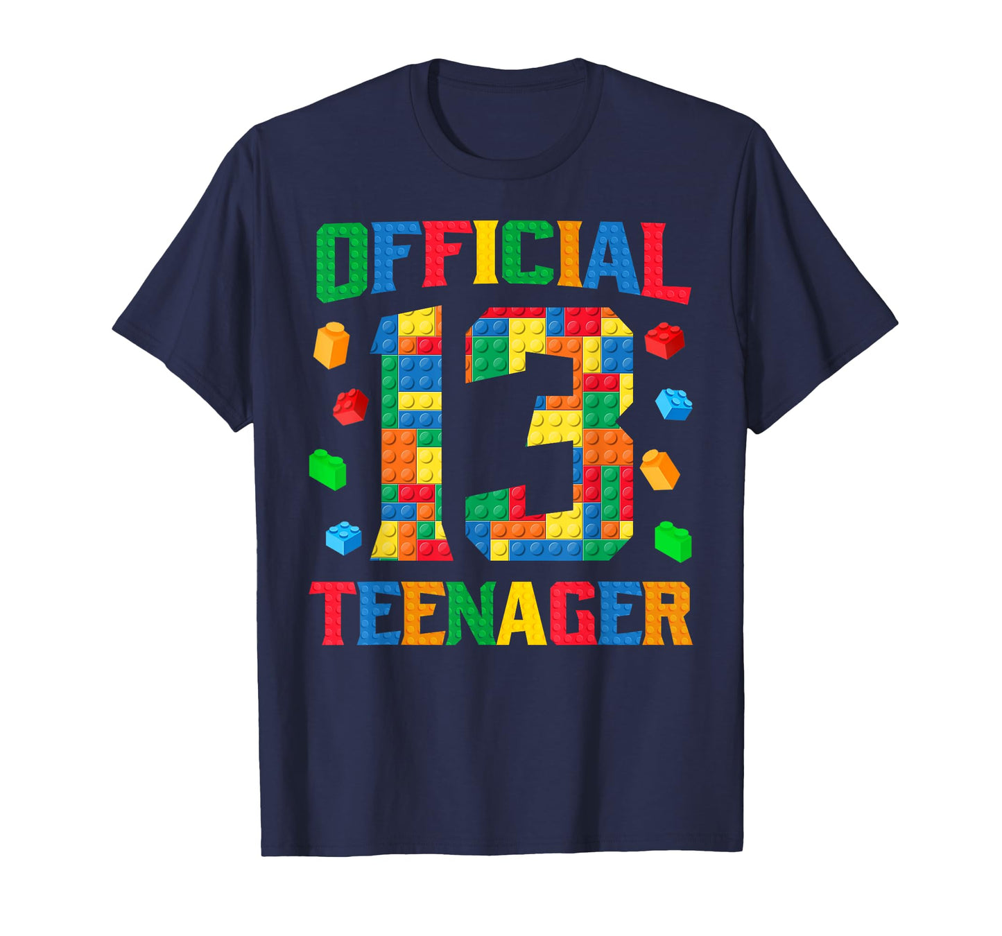 Official Teenager 13th Birthday 13 Year Old Master Builder T-Shirt