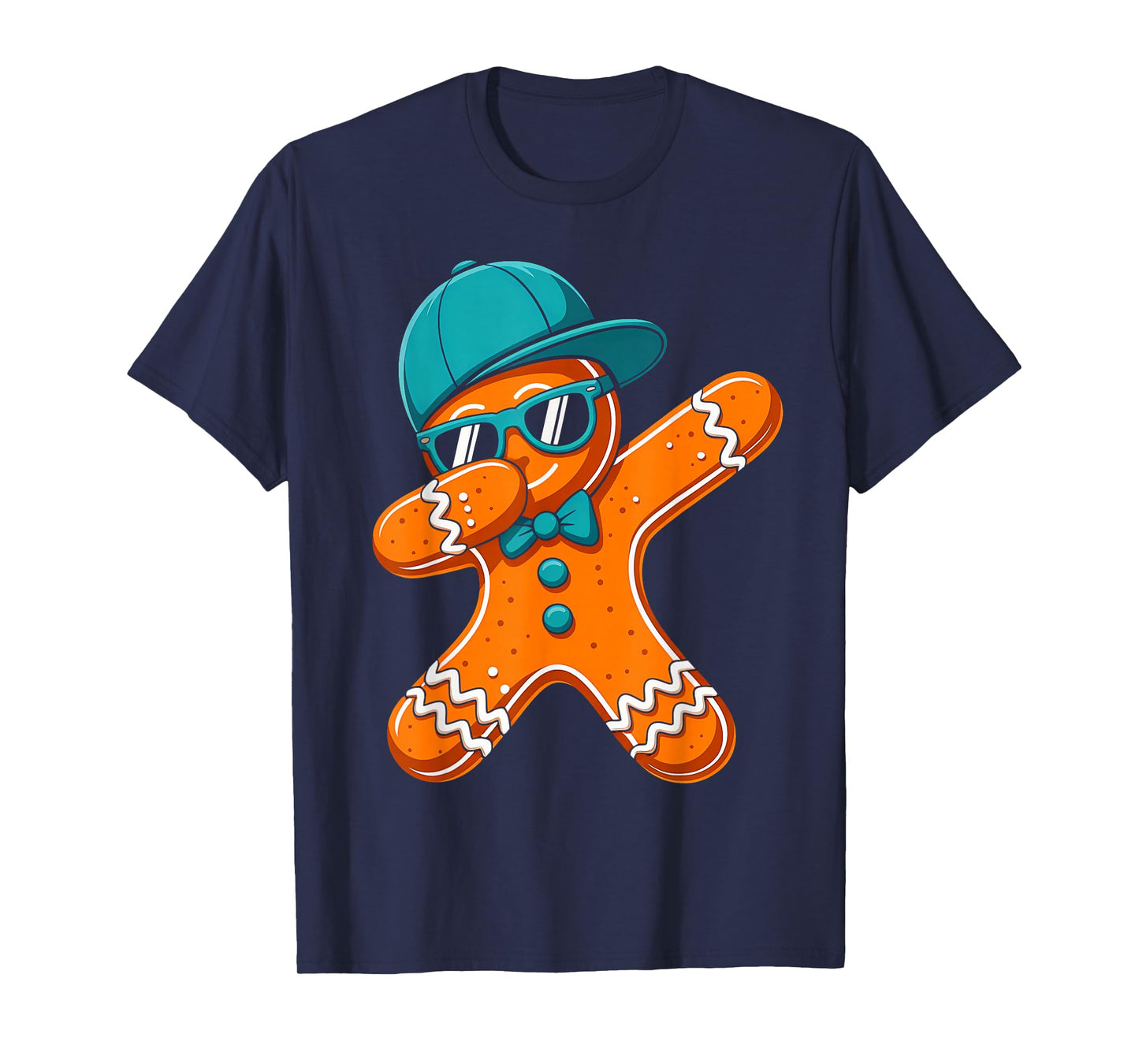 Dabbing Gingerbread Christmas Boys Kids Toddler Funny Xmas T-Shirt