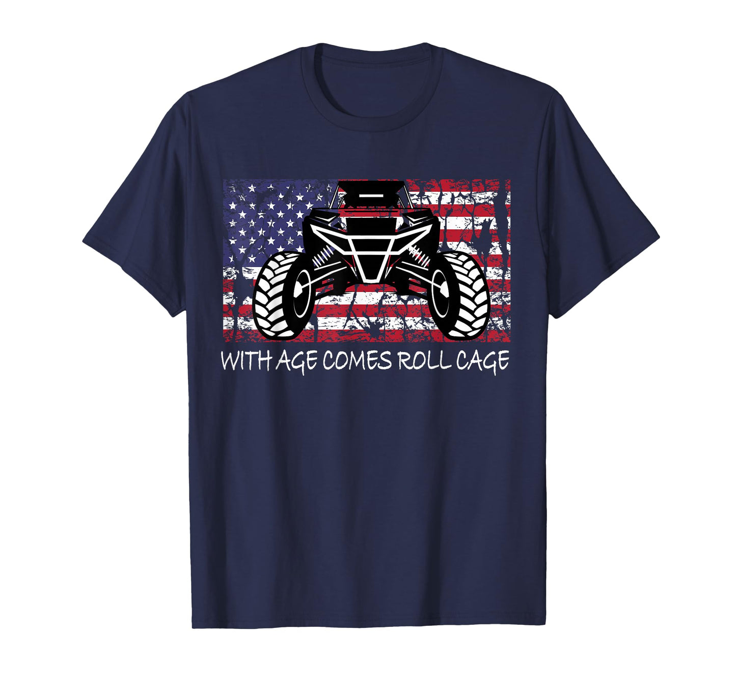 SXS UTV side by side American flag with age come cage T-Shirt