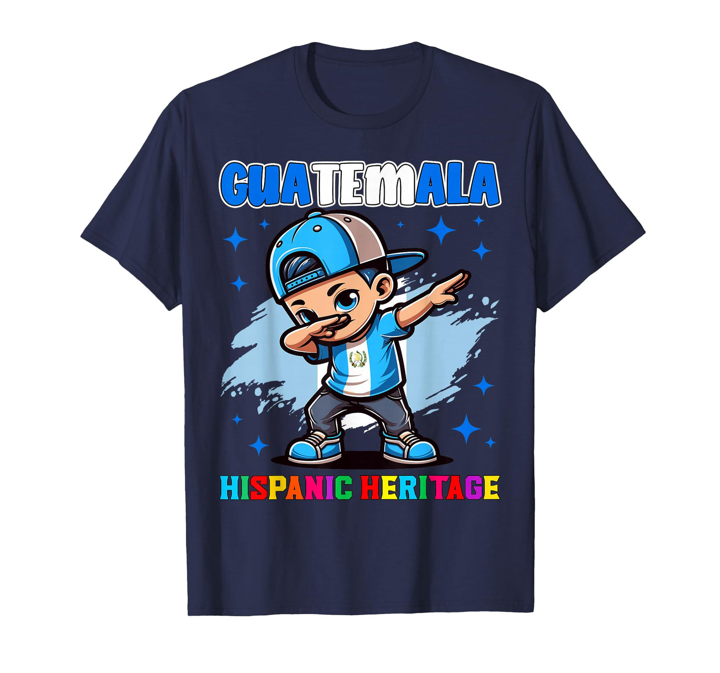 Guatemala Dabbing Kid Hispanic Heritage Celebration for Kids T-Shirt