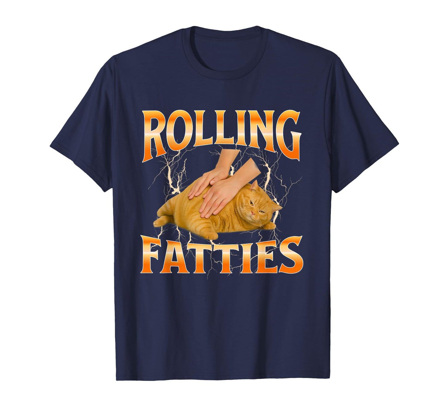 Orange fat funny cat T-Shirt