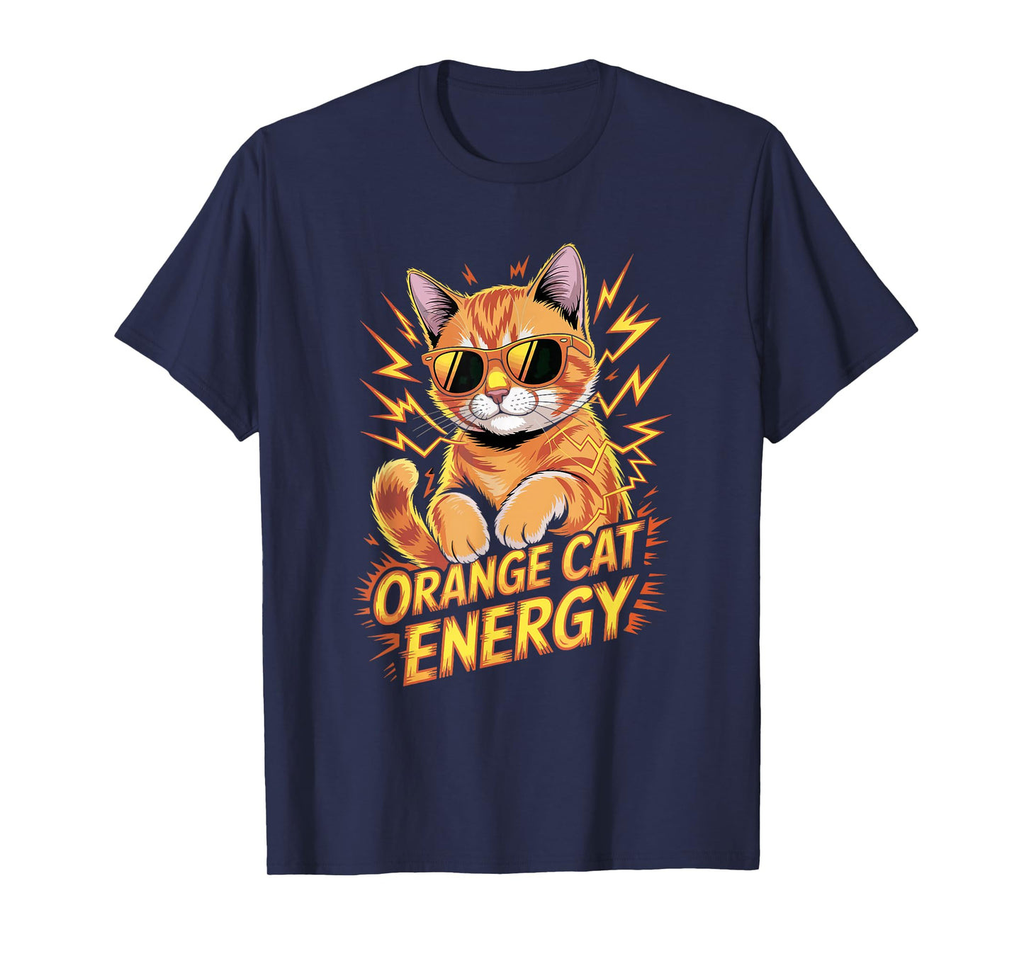 Cat Lovers Orange Cat Energy T-Shirt