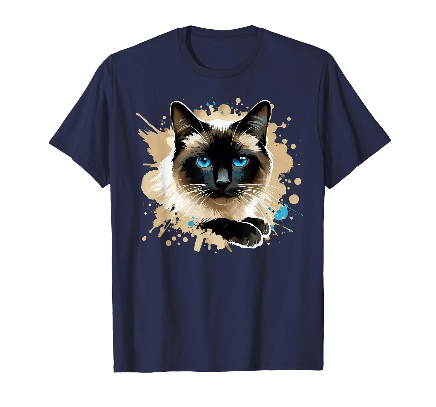 Siamese Cat Graphic Cute Siamese Cat Lover Animal Kitty T-Shirt
